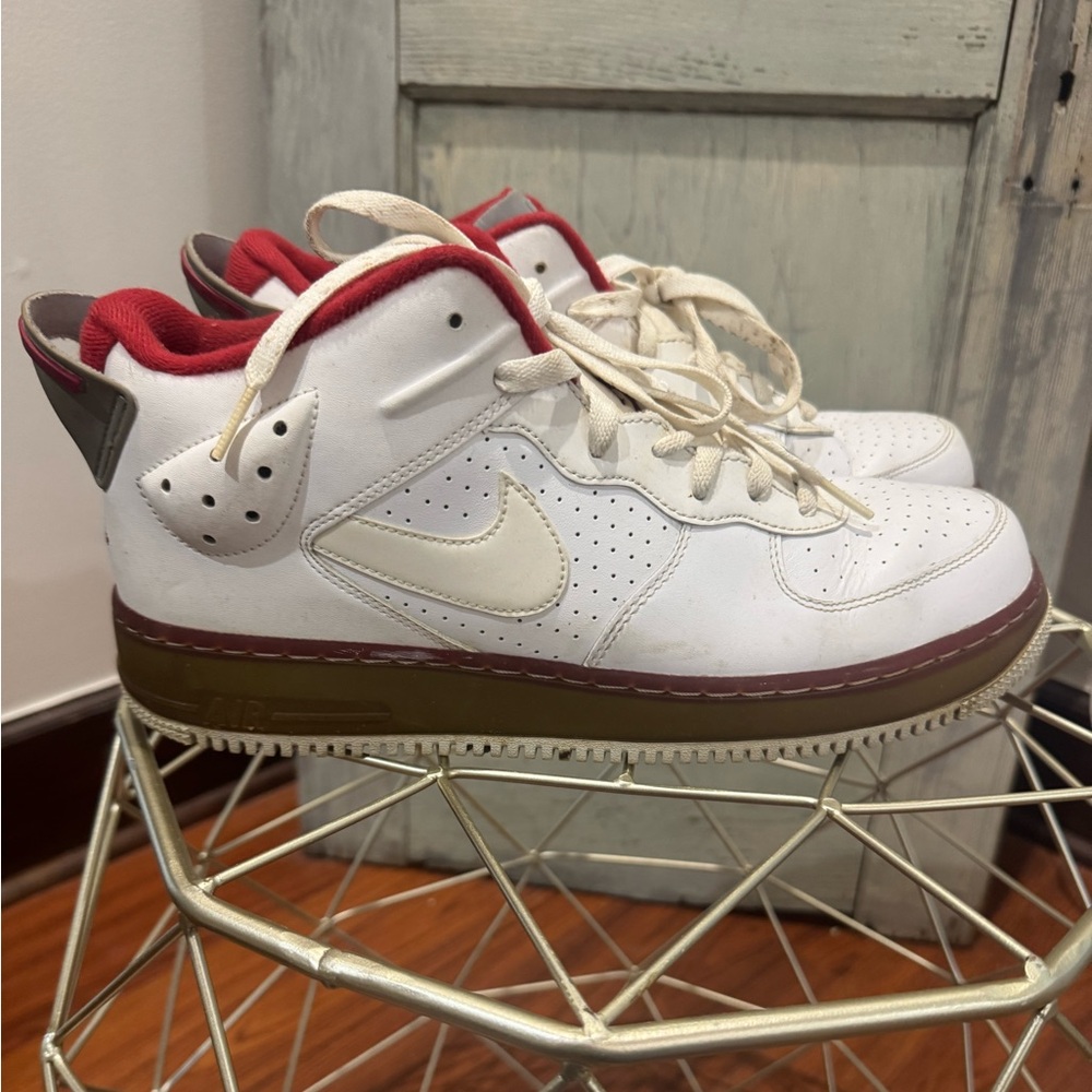 Nike AJF Air Jordon Fusion White Varsity Red Sneakers Men's 11